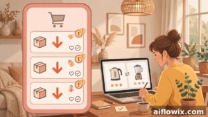Universal Cart price drop alerts — phone showing AI-tracked price drops while shopping online