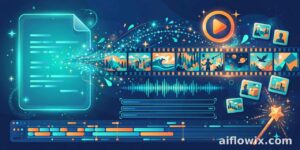 Pictory AI turns a written script into video scenes automatically